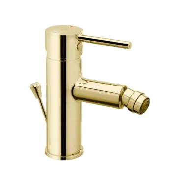 Baterie bideu cu ventil inclus, auriu lucios, FDesign Flusso imagine