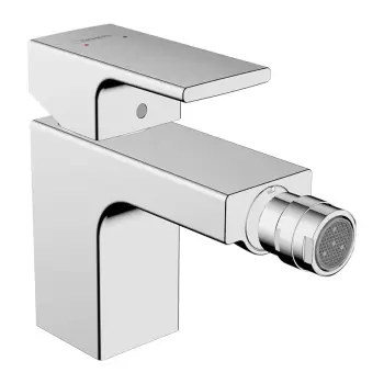 Baterie bideu culoare crom, Hansgrohe, cu ventil pop-up, Vernis Shape imagine