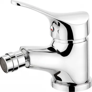 Baterie bideu Deante Joko cu dop automat crom lucios imagine