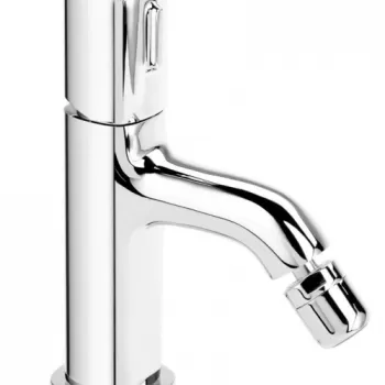 Baterie bideu FDesign Meandro cu ventil, crom lucios imagine