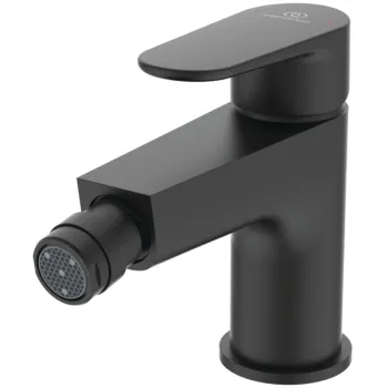 Baterie bideu Ideal Standard Cerafine O negru mat cu ventil click-clack inclus BD716XG imagine