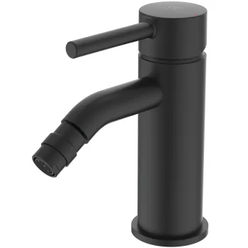 Baterie bideu Ideal Standard Ceraline negru mat cu ventil inclus imagine