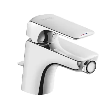 Baterie bideu monocomanda cu ventil si perlator incluse crom Kludi, Ameo imagine