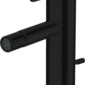 Baterie bideu negru mat cu ventil pop-up inclus Hansgrohe Axor One imagine