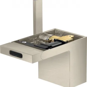 Baterie bideu nichel periat cu ventil click-clack inclus Hansgrohe Axor MyEdition imagine