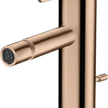Baterie bideu red gold lucios cu ventil pop-up inclus Hansgrohe Axor One imagine