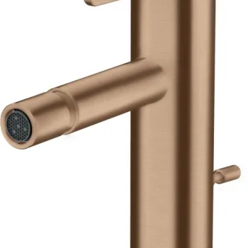 Baterie bideu red gold periat cu ventil pop-up inclus Hansgrohe Axor One imagine