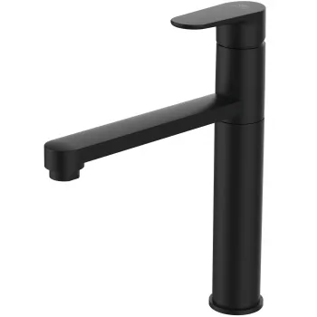 Baterie bucatarie Ideal Standard Cerafine O negru mat, cu pipa pivotanta imagine