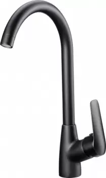 Baterie bucatarie neagra cu pipa pivotanta Boro imagine