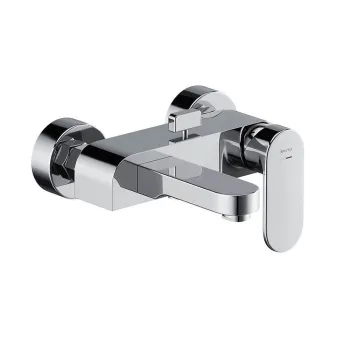 Baterie cada Cersanit Crea, crom lucios imagine