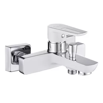 Baterie cada Cersanit Mille, alb crom lucios imagine