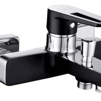 Baterie cada Cersanit Mille, negru crom lucios imagine