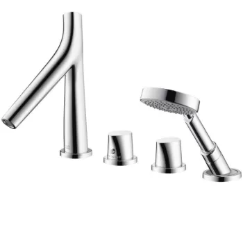 Baterie cada crom cu 4 orificii Hansgrohe Axor Starck Organic imagine