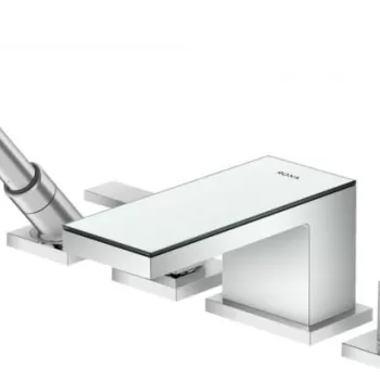 Baterie cada crom sticla oglinda cu 4 orificii Hansgrohe Axor MyEdition imagine