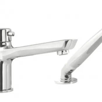 Baterie cada cu 3 orificii Deante Arnika crom lucios imagine