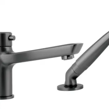 Baterie cada cu 3 orificii Deante Arnika titan imagine