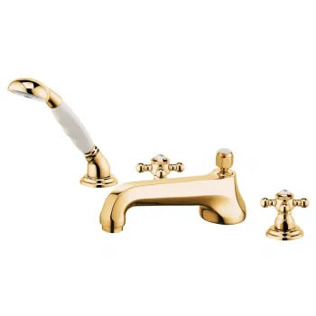 Baterie cada cu 4 orificii Kludi 1926 placata cu aur imagine