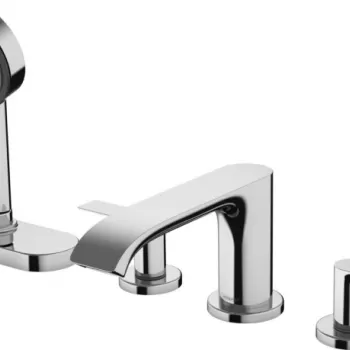 Baterie cada culoare crom cu 4 orificii si sBox, Hansgrohe Vivenis imagine