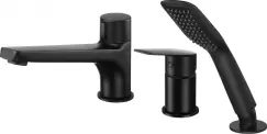 Baterie cada culoare negru Deante cu 3 orificii, Jasmin imagine