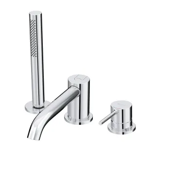 Baterie cada-dus cu 3 orificii Kludi Bozz crom lucios imagine