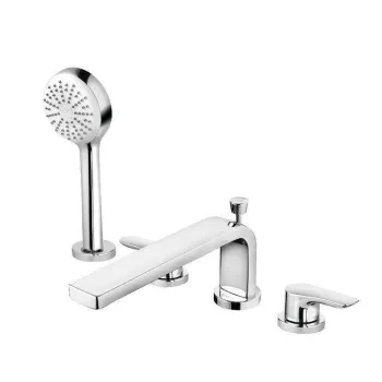 Baterie cada-dus cu 4 orificii Kludi PureSolid crom lucios imagine