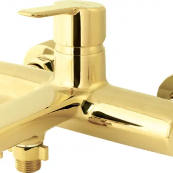 Baterie cada-dus Deante Arnika auriu lucios imagine