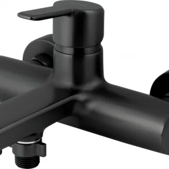 Baterie cada-dus Deante Arnika negru mat imagine