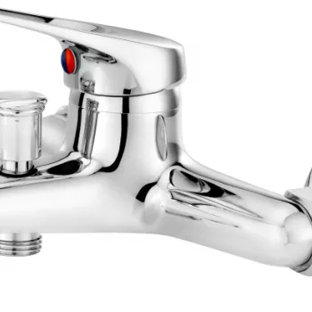 Baterie cada-dus Deante Lobo crom lucios imagine