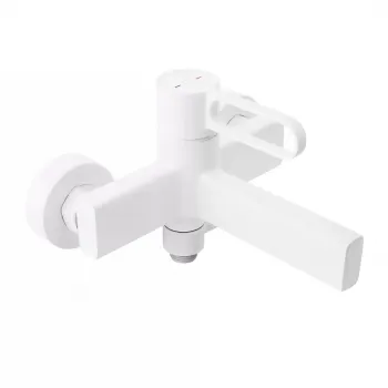 Baterie cada - dus FDesign Zaffiro, monocomanda, alb mat imagine