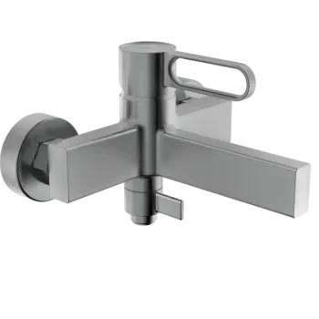 Baterie cada dus, gun metal, montaj pe perete, Zaffiro imagine
