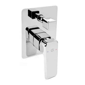 Baterie cada - dus incastrata FDesign Brina, corp incastrat inclus, crom lucios imagine