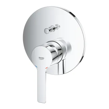 Baterie cada-dus incastrata Grohe Lineare pentru corp ingropat crom lucios imagine