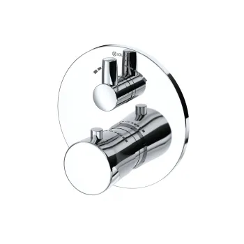 Baterie cada-dus termostatata incastrata Kludi Balance pentru corp ingropat crom lucios imagine