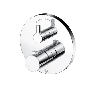 Baterie cada-dus termostatata incastrata Kludi Nova Fonte pentru corp ingropat crom lucios imagine