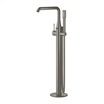Baterie cada freestanding antracit periat, pipa pivotanta, Grohe Essence imagine