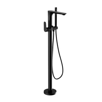 Baterie cada freestanding Cersanit Crea, negru mat imagine