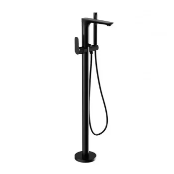 Baterie cada freestanding Cersanit Crea, negru mat imagine