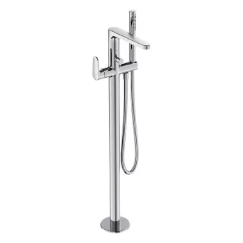 Baterie cada freestanding Cersanit Inverto, crom lucios imagine