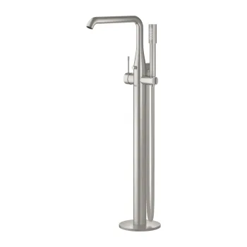 Baterie cada freestanding cu montaj pe pardoseala, culoare supersteel, Grohe Essence imagine