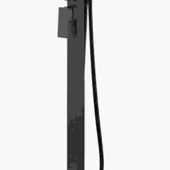 Baterie cada freestanding culoare neagra Besco Modern I imagine