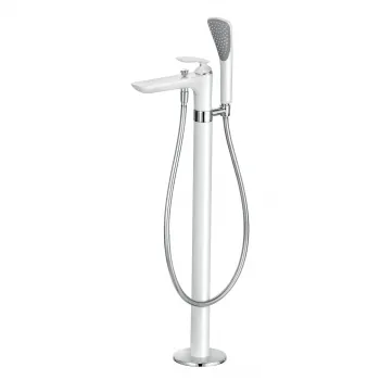 Baterie cada freestanding Kludi Balance alb crom imagine