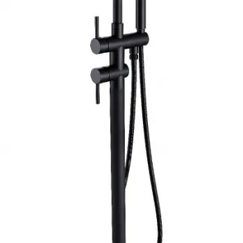 Baterie cada freestanding negru mat Besco Illusion I imagine