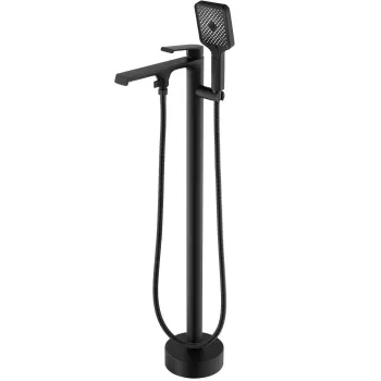 Baterie cada freestanding Rea Hass, negru mat imagine