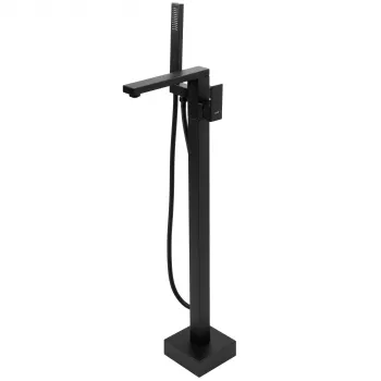 Baterie cada freestanding Rea Tery, negru mat imagine