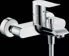 Baterie cada sau dus crom Hansgrohe Metris imagine