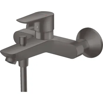 Baterie cada sau dus culoare negru periat Hansgrohe, Talis Select E imagine