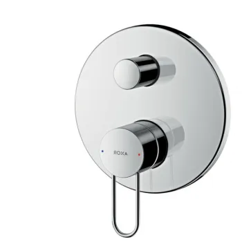 Baterie cada sau dus Hansgrohe Axor Uno incastrata pentru corp ingropat, levier lung, crom imagine