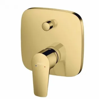 Baterie cada sau dus Hansgrohe Talis E incastrata pentru corp ingropat, auriu lucios imagine