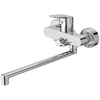 Baterie cada sau dus Ideal Standard Ceraflex crom lucios cu pipa lunga imagine