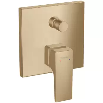 Baterie cada sau dus incastrata bronz periat Hansgrohe, Metropol imagine